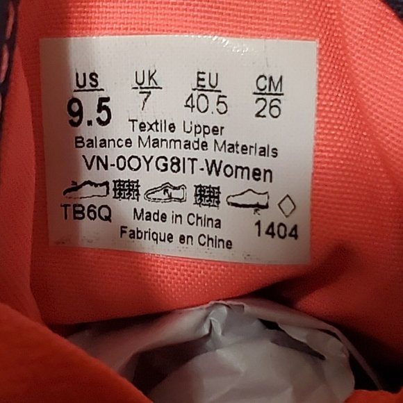 NWT Vans Off the Wall Canvas Low Top Women's Size 9.5 Gray & Pink  VN-0OYG8IT - Picture 10 of 10